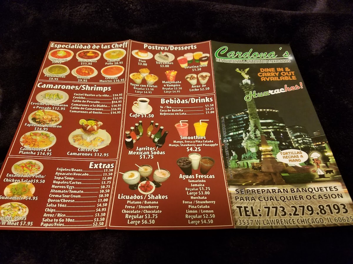 Cardona's Restaurant Menu - Image 4